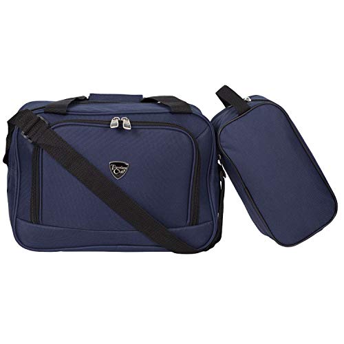 Travelers Club Chicago Hardside Expandable Spinner Luggage, Navy Blue, 3 Piece Set - color: Navy Blue, size: 3-Piece Set