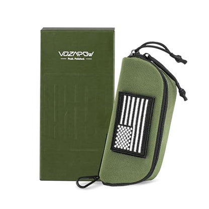 Tactical Molle Glasses Case, Shockproof Eyeglass Pouch for Glasses - color: 03-army Green