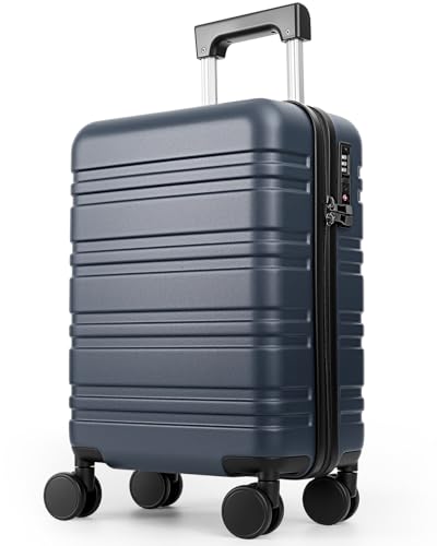 Hard Shell Suitcase With Removable Wheels,16 Inch Carry On Luggage - color: Blue