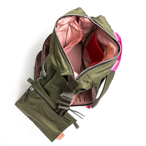 shortyLOVE Boxer Large Travel Backpack, Army Green - color: Army Green