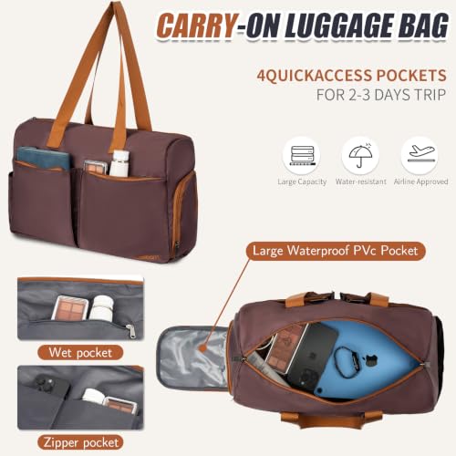 Cosbarn Luggage Sets 5 Piece, Hardshell Suitcase with Spinner Wheels | Durable Suitcase Set , ABS Hard Shell Lightweight Luggage with TSA Lock, Space-Saving Nested, Checked Travel Suitcases - color: Burgundy
