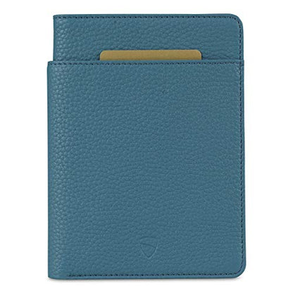 Vaultskin KENSINGTON Passport Holder for Travel, RFID Wallet (Turquoise) - color: Matt Turquoise