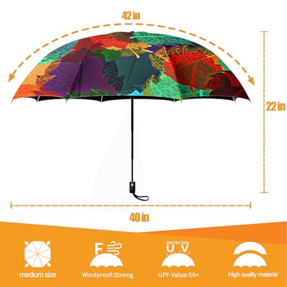 Folding Umbrella, Automatic Small Compact, Sun & Rain - color: MT63