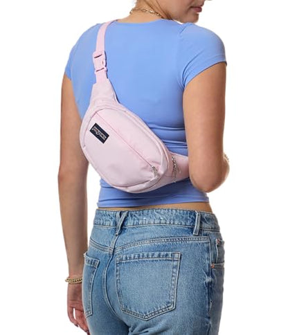 JanSport Fifth Avenue Waist Bag w/Adjustable Strap, Pink Ice - color: Pink Ice