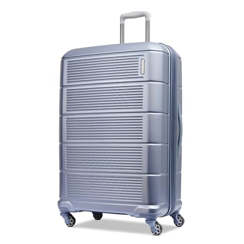 American Tourister Stratum 2.0 Expandable Hardside Luggage with Spinner Wheels, 28" SPINNER, Slate Blue - color: Slate Blue, size: 28-Inch Checked-Large