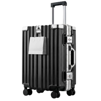 Zipperless Luggage, 20 Inch Carry-On Suitcase - color: Black, size: TSA 20-inch
