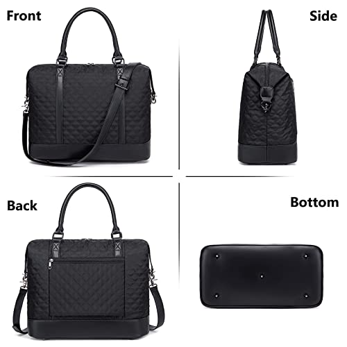 Bluboon Women Ladies Weekender Carry-on Tote Bag Overnight Duffel in Trolley Handle