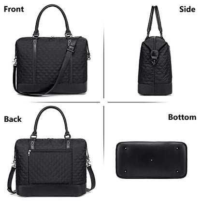 Bluboon Women Ladies Weekender Carry-on Tote Bag Overnight Duffel in Trolley Handle