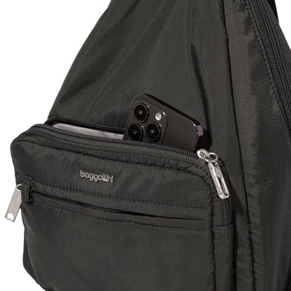 Baggallini Securtex Anti-Theft Vacation Convertible Sling - color: Charcoal