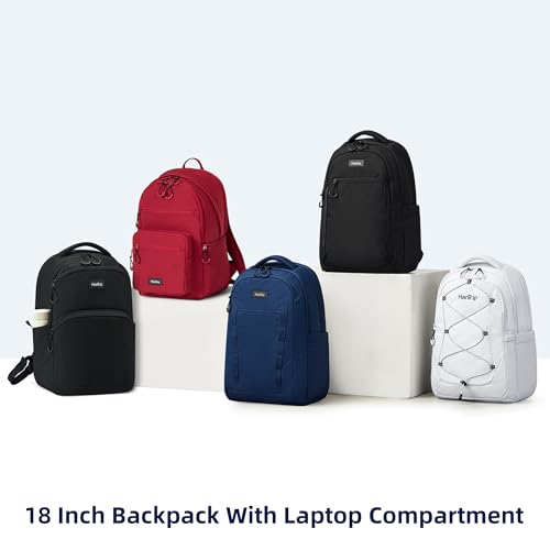 HanTrip 18 Inch Carry on Travel Backpack with Lots of Pockets, Burgundy - color: Burgundy, size: 18 Inch