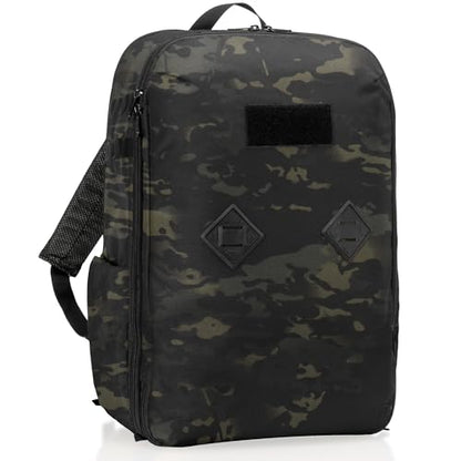 Xtreme Sight Line ~ Faraday Laptop Backpack Carry On ~ Signal Blocking Travel Backpack with RFID Protection, Fits 16" Laptop with Removable Faraday Sleeve ~ 1000D Nylon/Spacer Mesh ~ Midnight MultiCam - color: Midnight Multicam