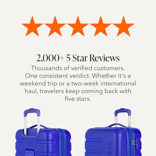 SWISSGEAR Signature Carry-On/Large Hardside Expandable Spinner Luggage Set, ABS Construction, TSA-Friendly Lock, Cobalt, 2-Piece Set (19/27-Inch) - color: Cobalt, size: 2-Piece Set (19/27)