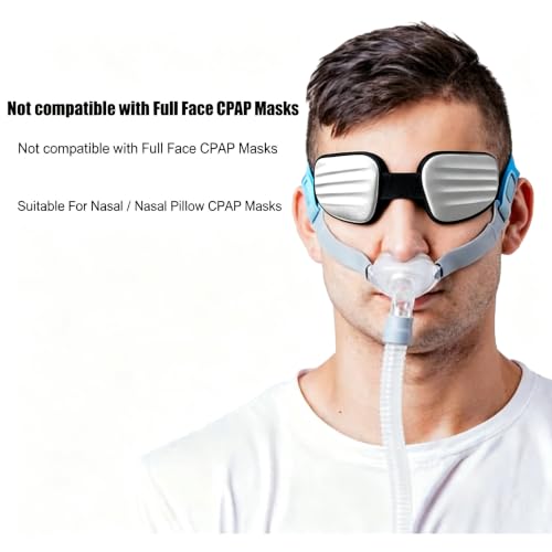 CLOZIA Eye Mask for Men, 3D Deep Eye Cups Blackout Sleep Mask - color: Flaxen Gray