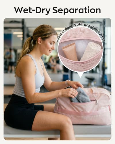Cute Travel Duffle Bag for Women, Carry On Airline Personal Item Bag - color: Sky blue