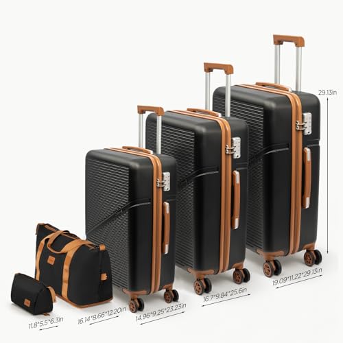 Cosbarn Luggage Sets, Durable 20,24,28 inch Suitcase Sets With Wheels - color: Gray