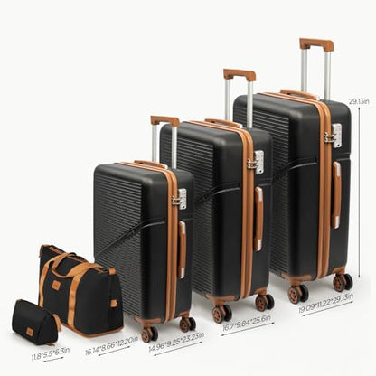 Cosbarn Luggage Sets, Durable 20,24,28 inch Suitcase Sets With Wheels - color: Gray
