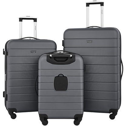 Wrangler Smart Spinner Hardside Luggage, 3 Piece Set, Quiet Shade - color: Quiet Shade, size: 3 Piece Set