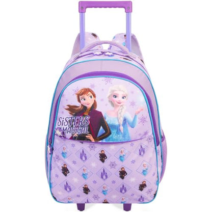 Get Trend Disney Frozen Girls 2-in-1 Rolling Luggage Bag with Wheels - color: Lilac Frozen