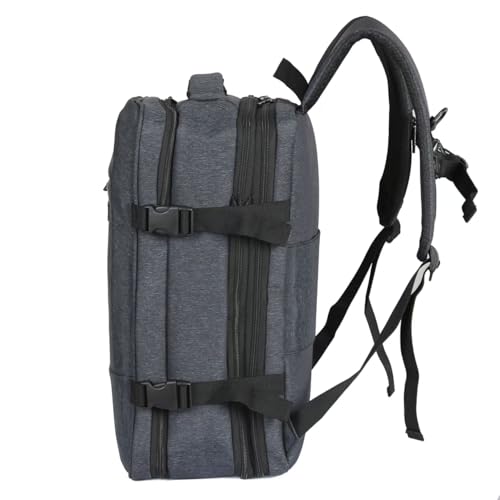 DUKAP X-Era Expandable Backpack - Heavy Duty Material, Premium Washed Fabric, Padded Laptop Compartment, Easy Access Pockets, Carry-On Sleeve, High Performance Backpack for Travel - Black - color: Black