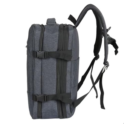 DUKAP X-Era Expandable Backpack - Heavy Duty Material, Premium Washed Fabric, Padded Laptop Compartment, Easy Access Pockets, Carry-On Sleeve, High Performance Backpack for Travel - Black - color: Black