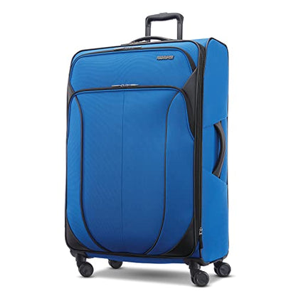 American Tourister 4 KIX 2.0 Expandable Softside Luggage with Spinner Wheels, 28 SPINNER, CLASSIC BLUE - color: Classic Blue, size: 28 SPINNER