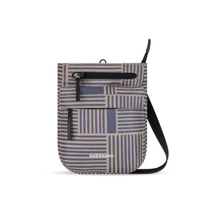 Sherpani Prima, RFID Anti-Theft Crossbody for Women - color: Blue Print