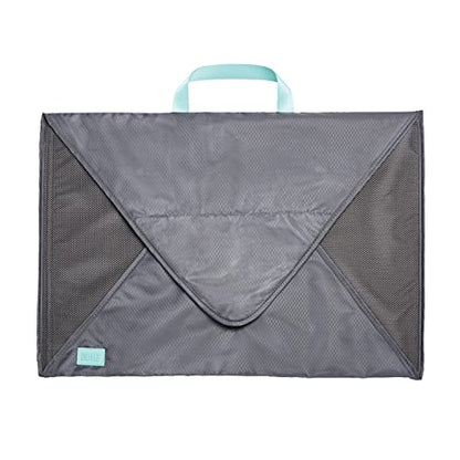 BUILT Shirt Folding Cube, Travel Shirt Folder Packing Luggage Organizer, Crease and Wrinkle Free, Gray Quiet Shade