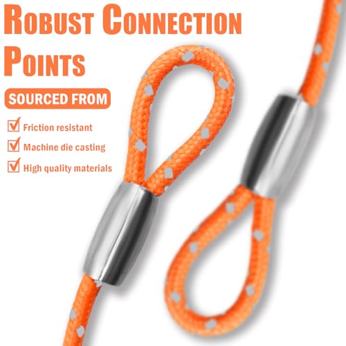 0.13IN Security Steel Cable Bike Lock Cable - color: Orange, size: 15ft（1Pack）