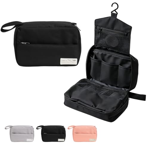 FabDay Small Travel Hanging Toiletry Bag Makeup Toiletries Bag Waterproof Men Black - color: Black
