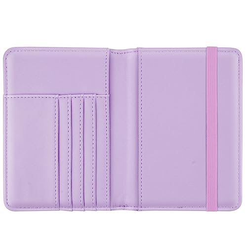 Coco Rossi Passport Holder Cover, RFID Travel Wallet Women Card Holder - color: Gradient Marble