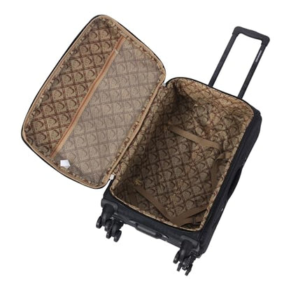 Karriage-Mate Betty Boop 4-Piece Softside Luggage Set - 20/24/28/32 Inch Expandable Spinner Suitcases with Rolling Wheels (1B) - color: 1B