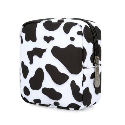 Electronics Travel Organizer, Small Tech Pouch for Cables & Chargers - color: Cow