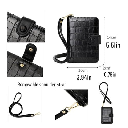 Passport Holder for Travel RFID Blocking Wallet Handbag Credit Cards Flight Ticket Organizer Card Holder Women (Dark Grey) - color: Dark Grey