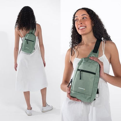 Sherpani Metro, Reversible Anti-Theft Sling Bag for Women - color: Aloe Mist