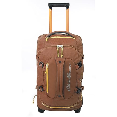 Eddie Bauer Expedition Rolling Duffel Bag with Wheels - Rust, 22" - color: Rust, size: 22" (Carry-On)