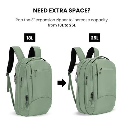 Sherpani Crew Travel Backpack for Women, Commuter Daypack (Olivine) - color: Olivine