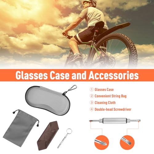 FINTIE Sunglasses Case, Hard EVA Shell Shockproof Sport Glasses Case - color: Grey