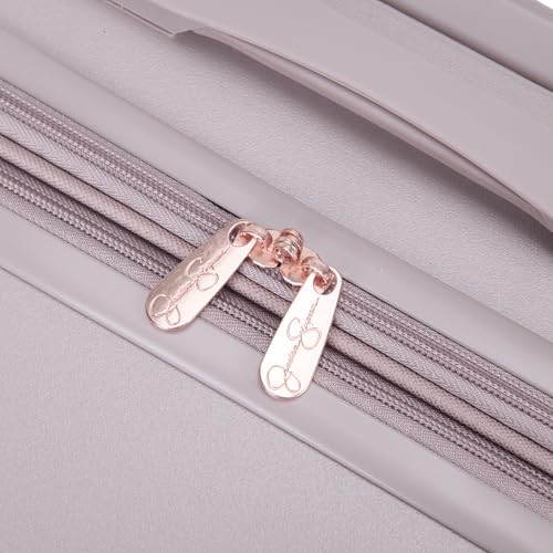 Jessica Simpson Aris 28" Expandable 8-Wheel Spinner Large Checked Luggage Suitcase, Adobe Rose - color: Adobe Rose, size: Large Checked