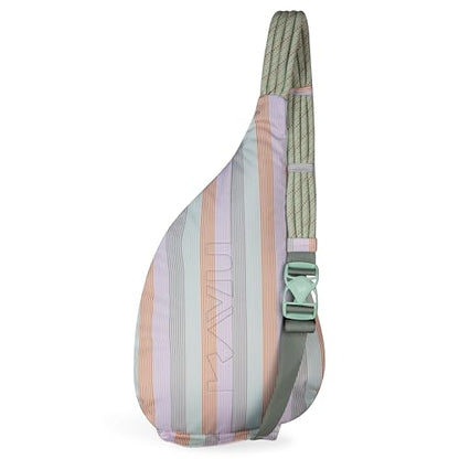 KAVU Rope Sling, Water-Resistant Crossbody Bag - color: Serene Stripe
