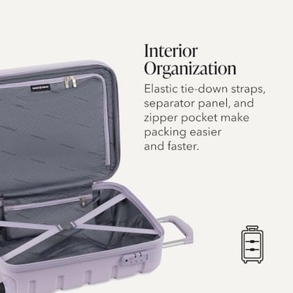 SwissGear 7366 Signature Hardside Expandable Luggage with Spinner Wheels, TSA Lock, Cup-Holder, Evening Haze, 3-Piece Set (19/23/27) - color: Evening Haze, size: 3-Piece Set (19/23/27)