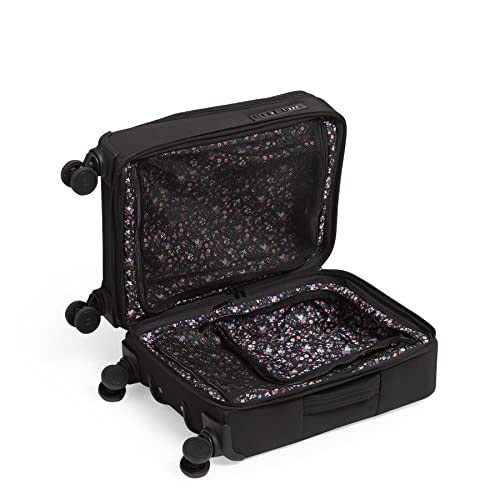 Vera Bradley Women's Softside Rolling Suitcase Luggage, Black, 22" Carry On & 27" Check In - color: Black, size: 22" Carry On & 27" Check In