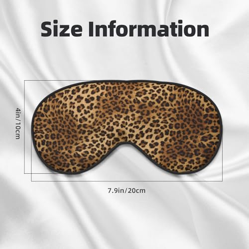 Abstract Brown Leopard Sleep Mask Eye Cover Soft for Nap Meditation - color: Abstract Brown Leopard