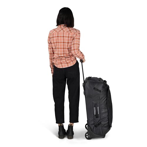 Osprey Transporter 90L Wheeled Travel Duffel Bag, Blue OS - color: Blue Flame/Nocturnal Blue, style: 90l