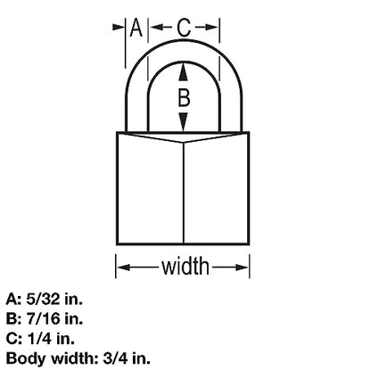 Master Lock 121T Padlock, Covered Aluminum Lock, 3/4 in. W, Black, 1-Pack, 2-Count - size: 2 Count (Pack of 1)