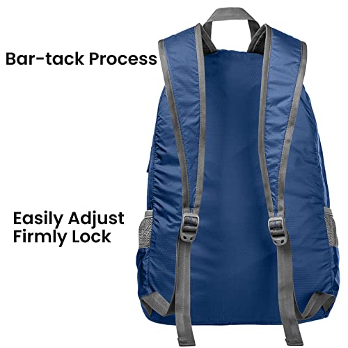G4Free 20L Small Packable Travel Hiking Backpack for Men Women - color: Blue, size: 20L