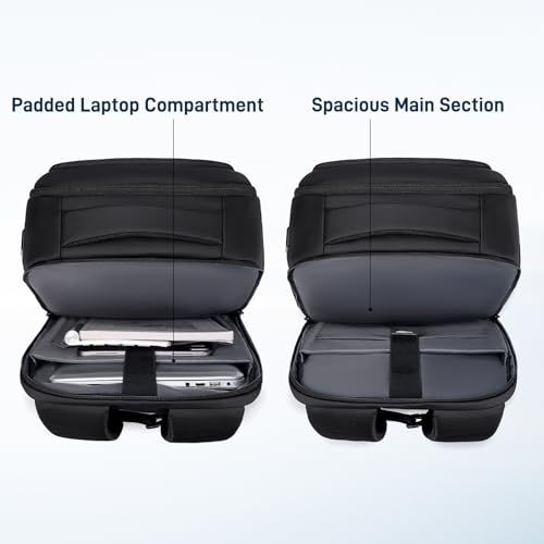 FENRUIEN 15.6 Inch Business Laptop Backpack for Men, Black - style: Regular Backpack