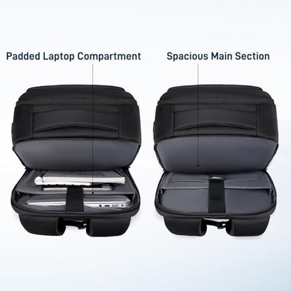 FENRUIEN 15.6 Inch Business Laptop Backpack for Men, Black - style: Regular Backpack