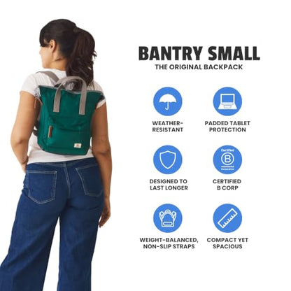 ORI LONDON The Bantry Tote Backpack Bag, Small, Burnt Blue - color: Burnt Blue Nylon, size: Small