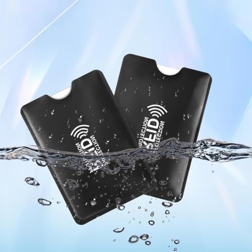 30 Pack RFID Blocking Sleeves, Credit Card Protector Holders for Contactless Cards - color: Black
