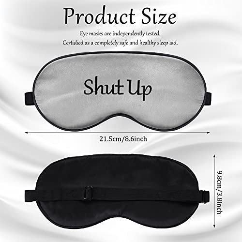 4 Pack Funny Eye Mask for Sleeping Blackout, Black, Gray, Pink, Purple - color: Black, Gray, Pink, Purple